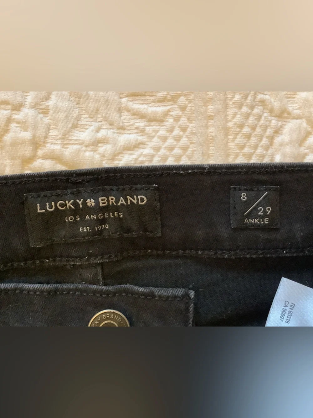 Lucky Brand High Rise Bridgette Black Cropped Jeans - Picture 10 of 11